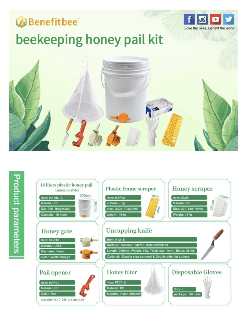 Honey Harvesting Bucket Kit